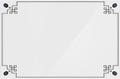 Acrylic Dry Erase Board for Wall with Stylish Border - Shipped Next Day, Made in USA, Non-Magnetic Whiteboard, Wall Mounted Board, Easy to Clean (White - 16x20)