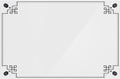 Acrylic Dry Erase Board for Wall with Stylish Border - Shipped Next Day, Made in USA, Non-Magnetic Whiteboard, Wall Mounted Board, Easy to Clean (White - 30x48)