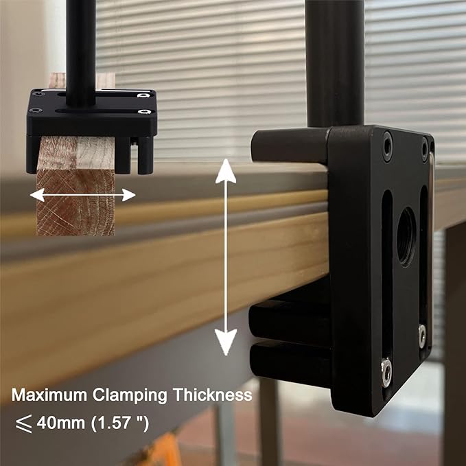 LONYEON CPAP Hose Holder - Height Adjustable Hose Lift, Removable and Foldable - Hose Support Hanger Provide 2 Clamping Sides Prevents Avoid Tangling, Blockage and Leakage, Black