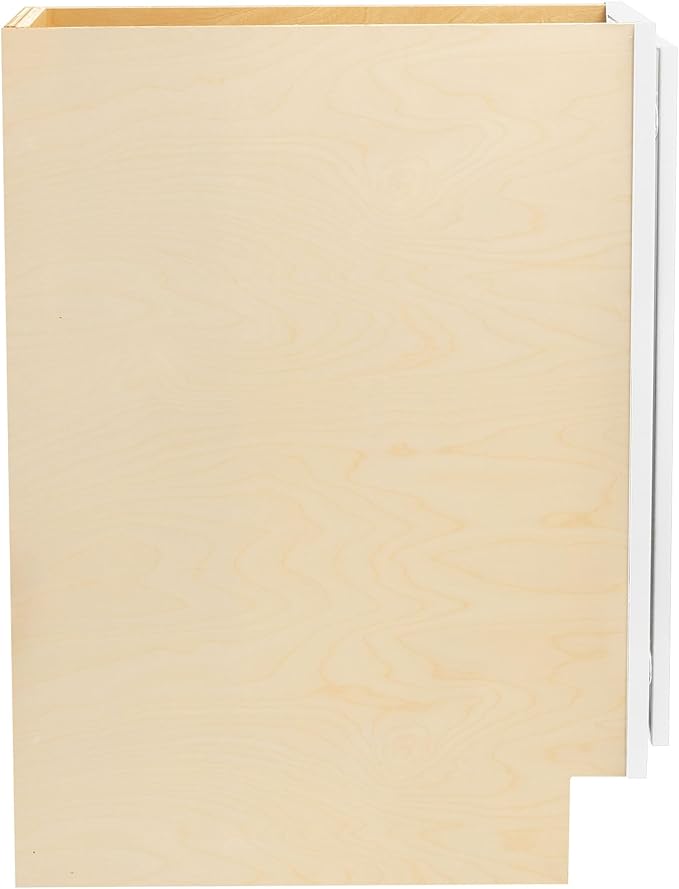 Quicklock RTA (Ready-to-Assemble) | Base Kitchen Cabinets - Shaker Style | Made in America (Pure White, 9" Wx34.5 Hx24 D Base)