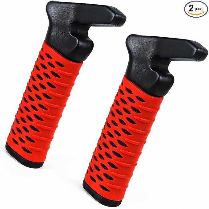 2 Pack Car Door Handle for Elderly, Car Handle Assist Support Handle, Portable Mobility Aids for Getting Out of Car, Auto Grab Cane for Seniors and Handicapped (Red)