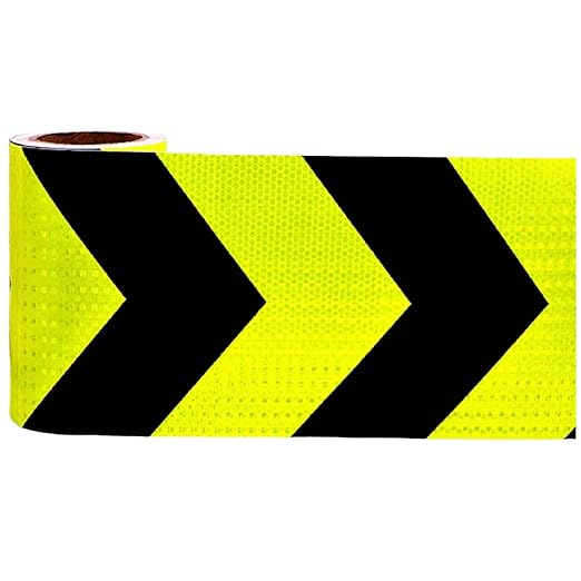 Reflective Tape Outdoor Waterproof 16 inch for Cars, High Visibility Hazard Conspicuity Warning Safety Industrial Marking Tape (66 feet)