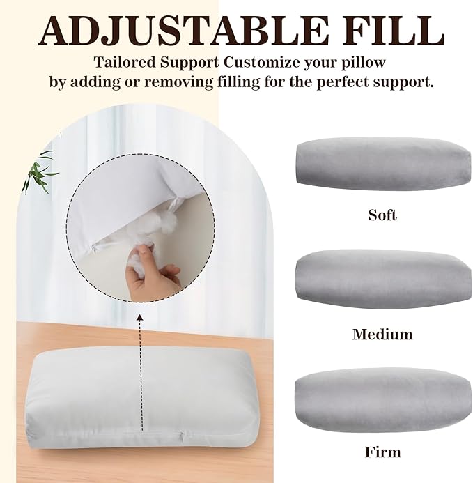 Recliner Headrest Pillow, Adjustable Comfort Neck & Head Support Pillow, Soft Velvet Non-Slip Headrest for Pain Relief & Relaxation, Ideal for Recliner, Couch, Chair, Sofa