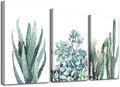 Canvas Wall Art for living room bathroom Wall Decor for bedroom kitchen artwork Canvas Prints green plant flowers painting 16" x 24" 3 Pieces Modern framed office Home decorations family picture