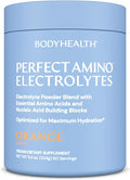BodyHealth PerfectAmino Electrolytes Powder No Sugar, Keto Sugar Free Fasting Electrolytes Drink Mix, Hydration Powder with Trace Minerals - Orange - 60 Servings