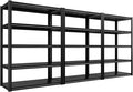REIBII Garage Shelving 48.2" W Storage Shelves 3000LBS Metal Shelving Heavy Duty Adjustable Metal Shelf 5 Tier Pantry Shelves for Basement Warehouse Supermarket 72.2" H x 24.2" D x 48.2" W, 3 Pac