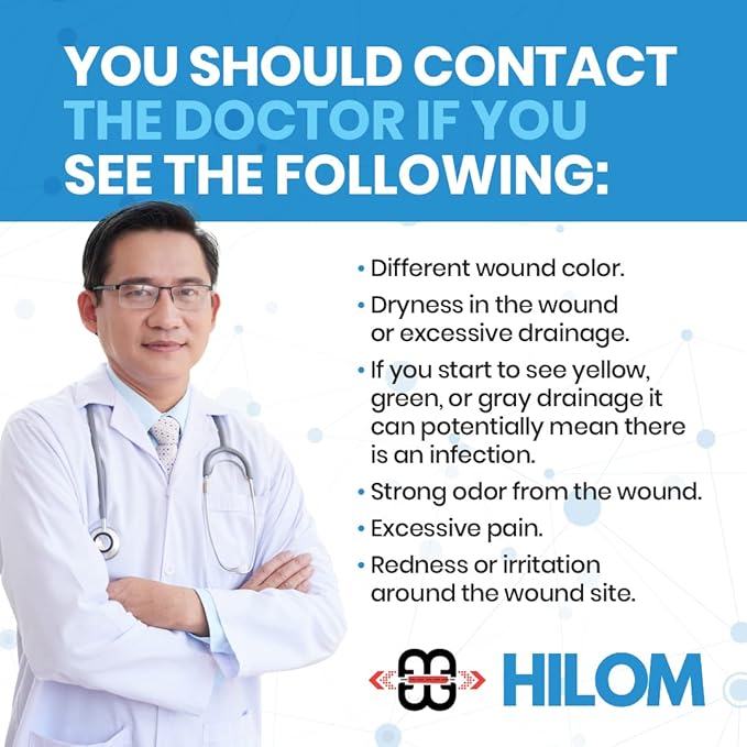 Hilom Silicone Foam Dressing with Adhesive Border 4 in x 8 in (5 Pack) Waterproof Dressing, Latex Free for Moist to Heavily draining Wounds…