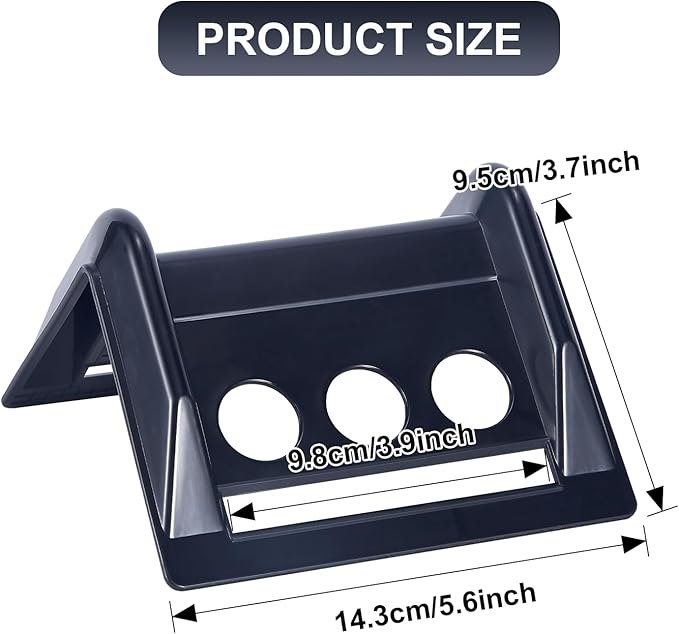 24 Pack 4" Flatbed Edge Protectors with Carrying Case, 4" Winch Ratchet Straps Plastic Corner Protectors for Flatbed Cargo Load (Black)