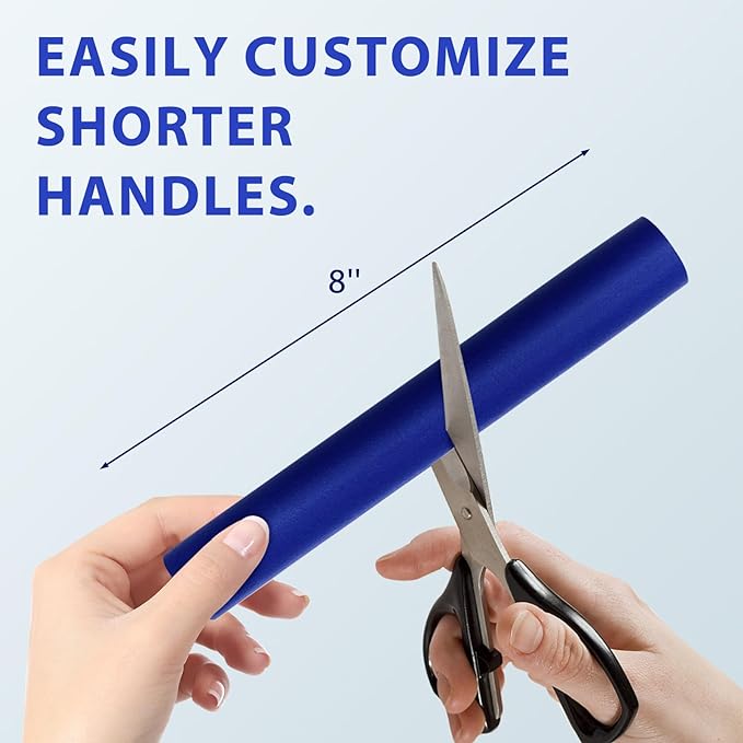 12pcs Foam Grip Tubing Adaptive Utensils Grip Tubing, Built up Grip Aid for Utensils, Tools and Pens for Elderly, Disabled, Arthritic, Handicapped