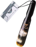 Shoe Horn, Hand Crafted Natural Tibetan Yak Horn Shoe Horns for Boots and All Shoes, Travel Size with Gift Box