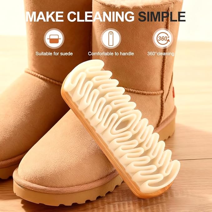 Suede Brush, 2026 New Cleaner for Shoe Care Accessorie, Gentle Shoe Cleaner Scrub Tool for Nubuck, Velvet, Suede Boots, Sneakers, Bags (2pcs)