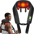CooCoCo Cordless Neck Massager, for Christmas, Birthday Ideas for Dad Mom, Neck and Back Massager for Pain Relief Deep Tissue, Shiatsu Shoulder Massager for Pain Relief, Back Massager with Heat
