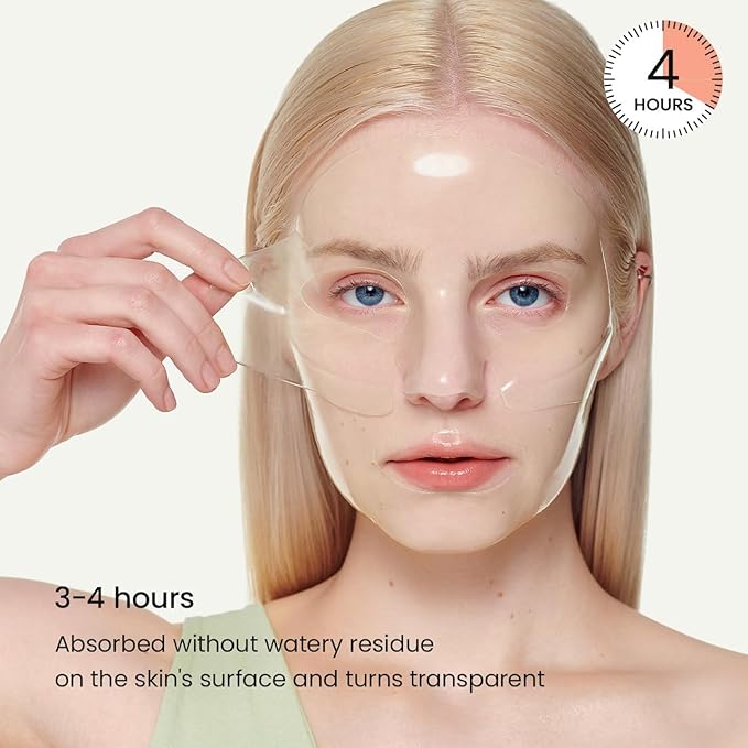 BIODANCE Refreshing Sea kelp Real Deep Mask, Overnight Hydrogel Mask, Calming, Oil & Sebum Control, Blemish Care, Korean Skin Care, Gifts for Women | 1.19oz(34g) x 4ea