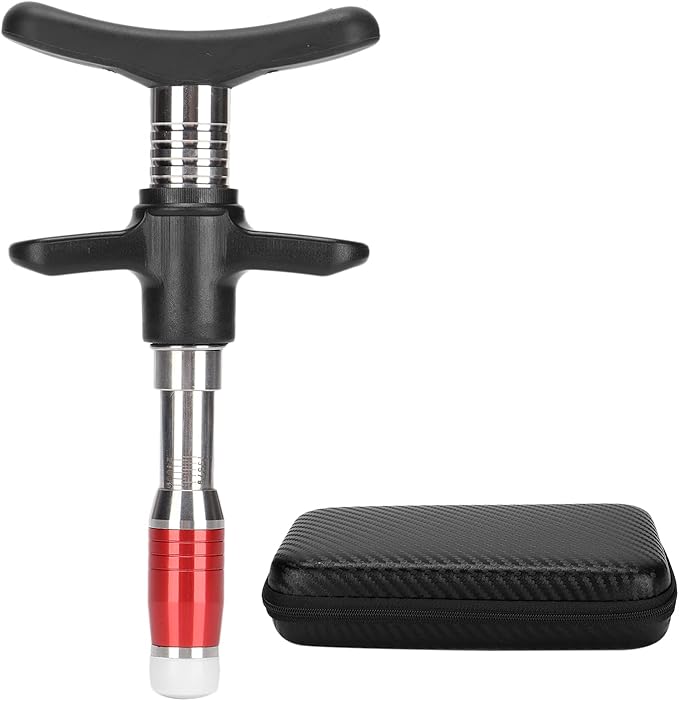 ZJchao Chiropractic Adjustment Tool, 10 Levels Manual Single Head Spinal Massager Hand Back Massage Tool Gun Device Portable Chiropractic Adjustment Tool (Red)