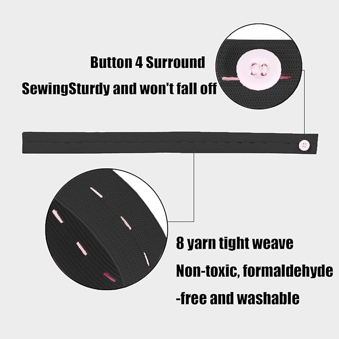 Elastic Band with Buttonholes, 20Pcs Closet Organizer for Bed Sheet, Clothes Organization System for Drawer, Blanket Storage Band, Wardrobe Space Saver for Bedding Comforter Sweater Towel, White