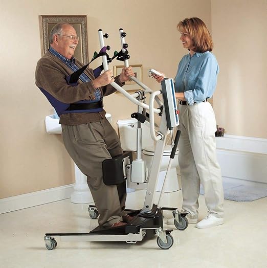 Invacare RPS350-1 Reliant Battery Powered Stand-Up Patient Lift with Manual Low Base, 350 lb. Weight Capacity