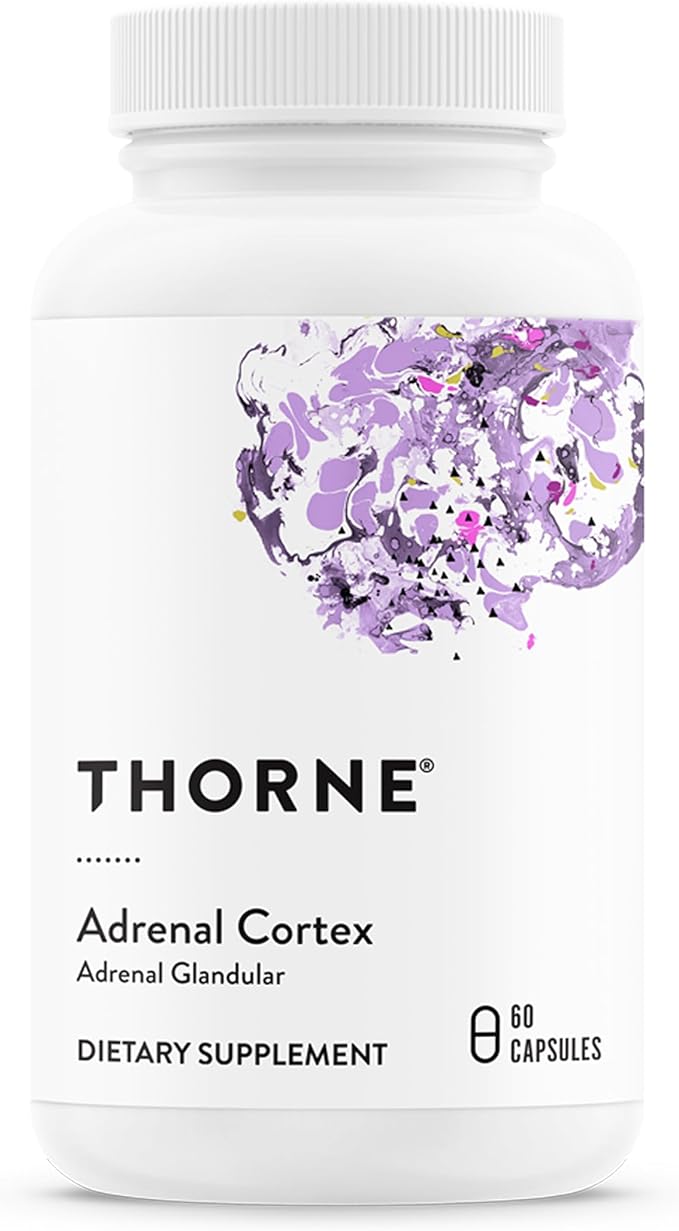 THORNE - Adrenal Cortex - Supplement for Cortisol Management - Support Healthy Adrenal Gland Function, Immune System, Stress Management, Fatigue & Metabolism* - 60 Capsules
