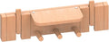 Wall Mounted Piano Key Hanger | Flip Style Hook | Entrance Wall Art Hook, Made of Oak Wood (3 Times Painted, 4 Times Polished) (Fence Beech, 6Hooks)