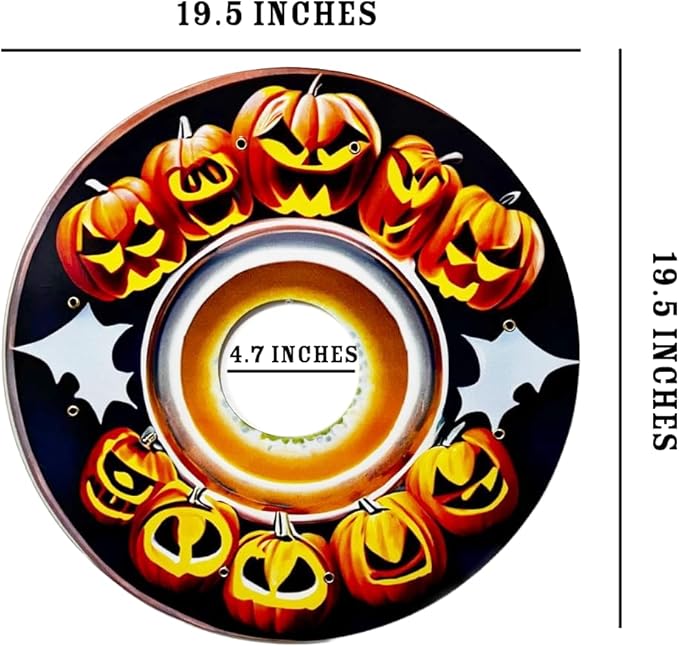 Designer Halloween Cover for Wheelchair Wheels for Adults & Kids, Enhances Aesthetics, Easy Install/Remove, Lightweight, New Matt Finish (Halloween Time!)