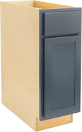 Quicklock RTA (Ready-to-Assemble) | Base Kitchen Cabinets - Shaker Style | Made in America (Needlepoint Navy, 15" Wx34.5 Hx24 D Base)
