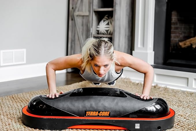 Terra Core Balance Trainer – Inflatable Home Gym Fitness Platform for Core, Strength, Balance, HIIT and Conditioning, Full Body Functional Training Tool for Stability and Cardio Workouts at Home