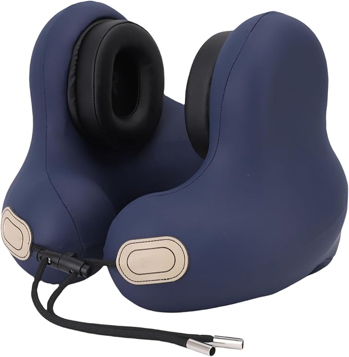 Travel Neck Pillow, 360 Degree Comfort Portable Neck Pillow Airplane Sleeping Support Tool Travel Accessories for Long Flights Car Train Office Use