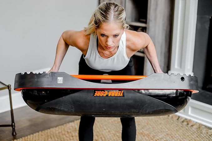 Terra Core Balance Trainer – Inflatable Home Gym Fitness Platform for Core, Strength, Balance, HIIT and Conditioning, Full Body Functional Training Tool for Stability and Cardio Workouts at Home