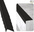 Rubber Bond Stair Edge Protector (Pack of 5) 36x2x1 inch Anti-Slip Stair Corner Trim Rubber Strips - Waterproof Self-Adhesive Staircases for Outdoor & Indoor Uses | Protect Kids & Pets - Black