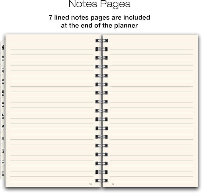 ESSENTIAL 2026 Monthly & Weekly Planner with Tabs, 5"x8": 14 Months (November 2025 - December 2026), Professional, Simple, Easy-to-Use Design and Frosted Poly Cover for Extra Protection (Frosted)