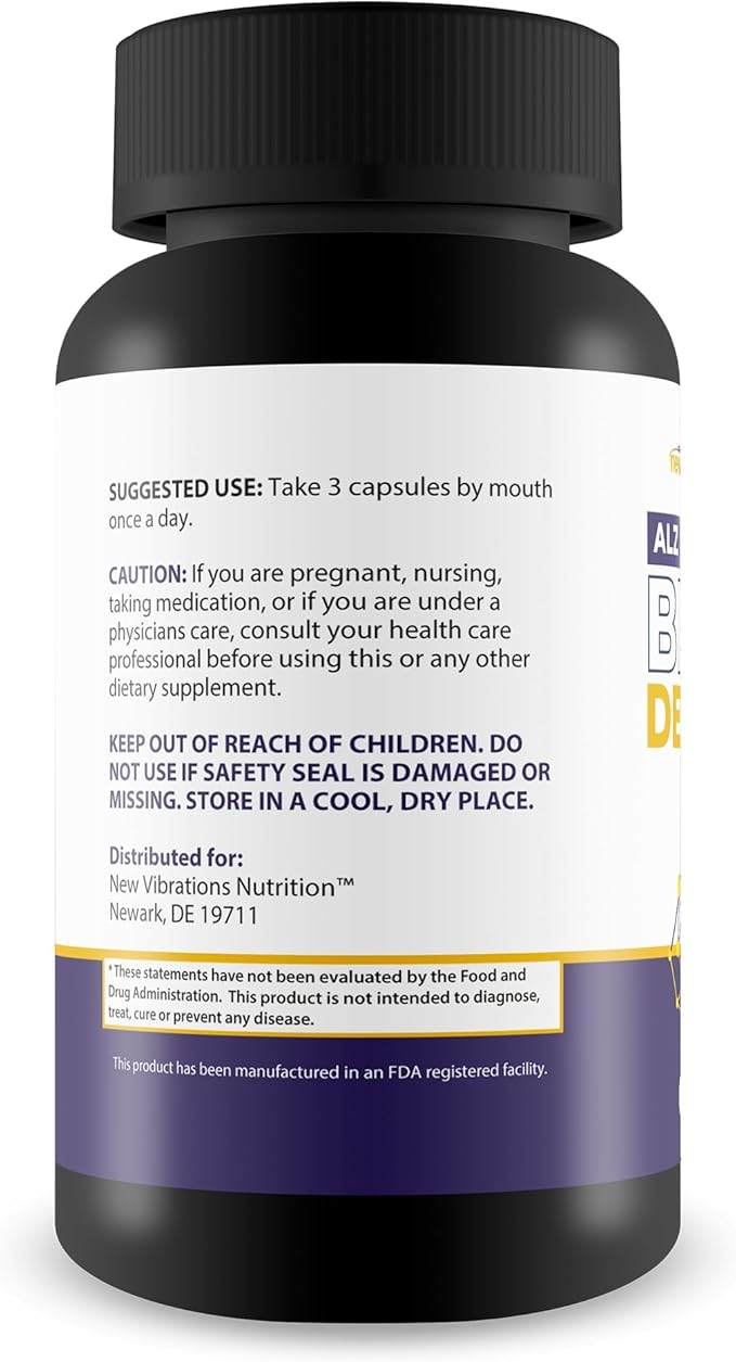 ALZ Brain Defence Pro - Our Best Advanced Memory Formula - Turmeric Memory and Brain Memory Support Supplement - Brain Booster Supplement for Focus Memory Clarity Energy - Memory Pills