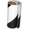 Reflective Tape Black White Outdoor Waterproof 8 inch X 10 feet, High Visibility Hazard Conspicuity Safety Industrial Marking Tape