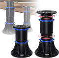 YHK 2PCS Adjustable Height Bed Support Legs 4.6-13.5inch, Bed Frame Support Legs for Bed Slat, Bed Support Reinforcement Parts Bed Frame Support Replacement