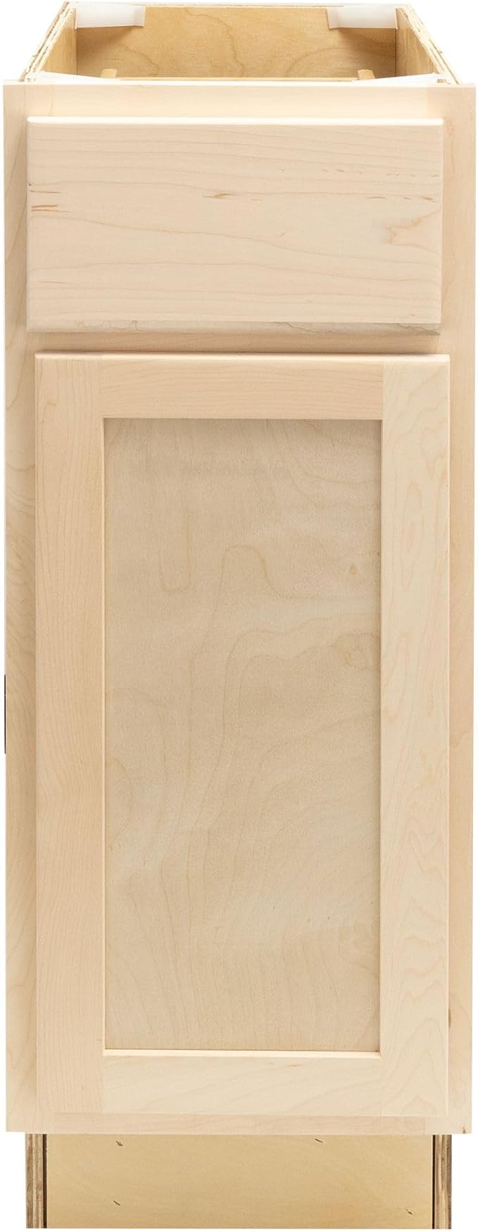 Quicklock RTA (Ready-to-Assemble) | Base Kitchen Cabinets - Shaker Style | Made in America (Raw Maple, 12" Wx34.5 Hx24 D Base)