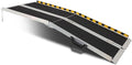 FAHKNS 6FT Wheelchair Ramp, Portable Aluminum Folding Wheelchair Ramp, Non-Slip Threshold Wheel Chair Ramps, Handicap Ramps for Home Outside Steps, Doorways, Porch, Cart, Stairs, Curbs, Scooter