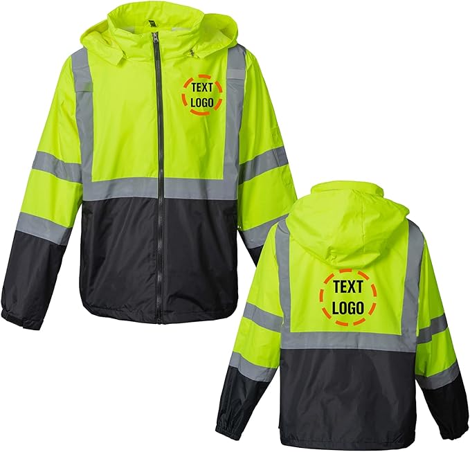 YOWESHOP High Visibility Reflective Safety Jacket Reflective Jacket for Men Hi Vis Construction Jackets