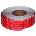 Red Reflective Tape 2 inch Wide, Outdoor Waterproof Hazard Conspicuity Warning Industrial Marking Tape (166 feet)
