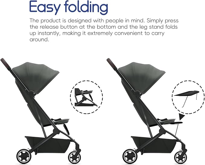 Leg Rest for Joolz AER+/AER - Comfortable Accessory for Joolz AER+/AER, Increased Leg Support, Easily Adjustable, Folds Easily for Extra Comfort- Black