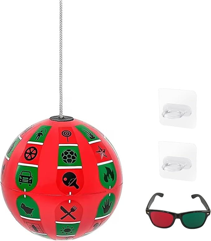 Marsden Ball Vision Therapy with Letters for Hand-Eye Coordination and Visual, Visually Impaired Estrabismo Amblyopia Vision Children Eye Therapy Training Improve Ball