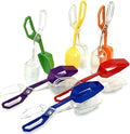 Skoolzy Jumbo Rainbow Tongs 6 Piece Set - Fine Motor Skills Handy Scoopers Rainbow Color Sorting Toys Bug Insect Catcher Small Toys Scooper Sensory Learning Tools Skill Development for Kids