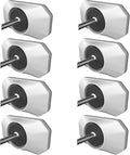 ICERO - Baby Gate Wall Protector - Protect Walls & Doorways from Pet & Dog Gates - for Child Pressure Mounted Stair Safety Gate- 8 Pack, White