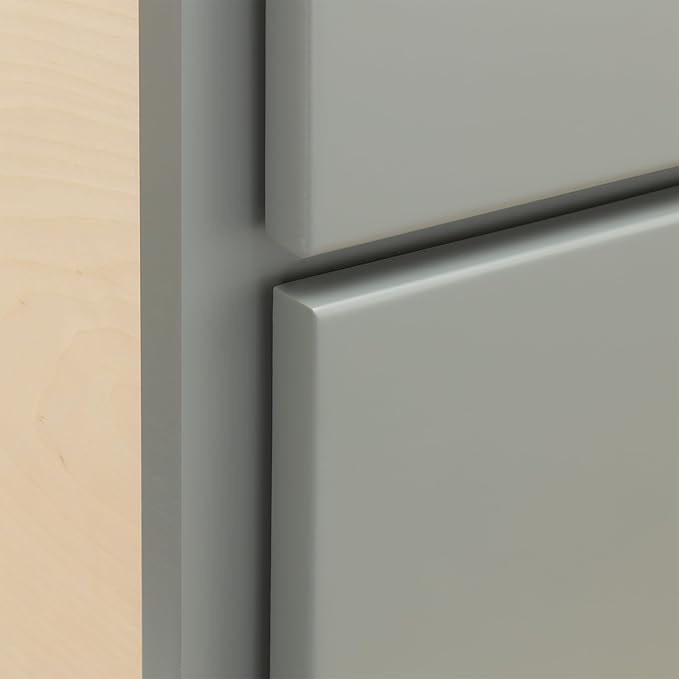 Quicklock RTA (Ready-to-Assemble) | Base Kitchen Cabinets - Shaker Style | Made in America (Magnetic Gray, 21" W x 34.5" H x 24" D 3 Drawer Pots and Pans)