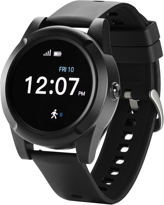 Safety+ 4G Medical Alert System for Seniors: Smart Watch, Fall Detection, 24/7 Monitor, WiFi Locate, SOS Button, Small, Lightweight, (Call to Activate)