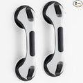 TAILI Shower Grab Bar Glow in The Dark, 2 Pack 12.2 in Grab Bars for Bathtubs and Showers, Shower Handle Shower Rail for Seniors and Elderly,Bathroom Safety Grip Removable No Drilling Waterproof Black