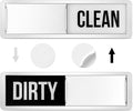 Dishwasher Magnet Clean Dirty Sign, Premium Stainless Steel Clean Dirty Magnet for Dishwasher, Large Text Easy to Read Non-Scratch Kitchen Decor for Dishwasher, Home Accessories