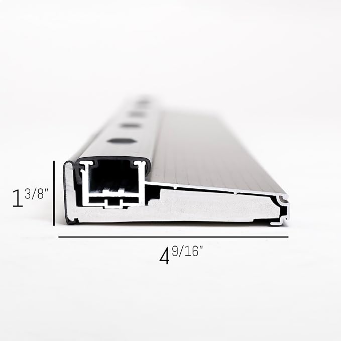 Adjustable Aluminum Threshold – Extra Short Width with Hidden Screws, Adapts to Any Height, Heavy-Duty for Residential & Commercial Use, Available in Multiple Sizes (Black, 36 inch)