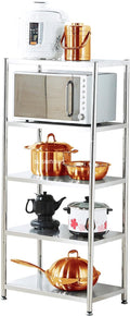 Susunnus Stainless Steel Shelves Heavy Duty Shelving Metal Shelving Units and Storage Kitchen Industrial Storage Rack (24.8in*15.8in-5T)