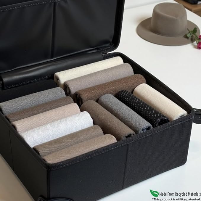 7 Pcs PLIIO Small Filers, Foldable Clothes Organizer, Space-Saving Closet and Suitcase solution, Wrinkle-Free Storage Solution for Home and Travel, Wardrobe Organizer and Clothes Folder