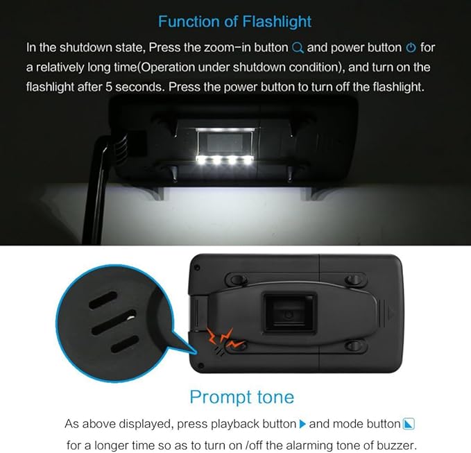 5 Inch Portable Digital Magnifier for Low Vision Handheld Electronic Reading Aid LCD Display 4-32X Zoom Multiple Color Mode (Black)