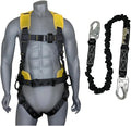 AFP Demon Comfortable Fall Protection Harness Kit – OSHA/ANSI PPE Full Body Safety Harness for Construction Work