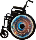 18 inches Wheelchair Wheel Covers | Decorative Wheel Covers for Wheelchairs, Ocean Adventure Design, Easy Install Mobility Accessory